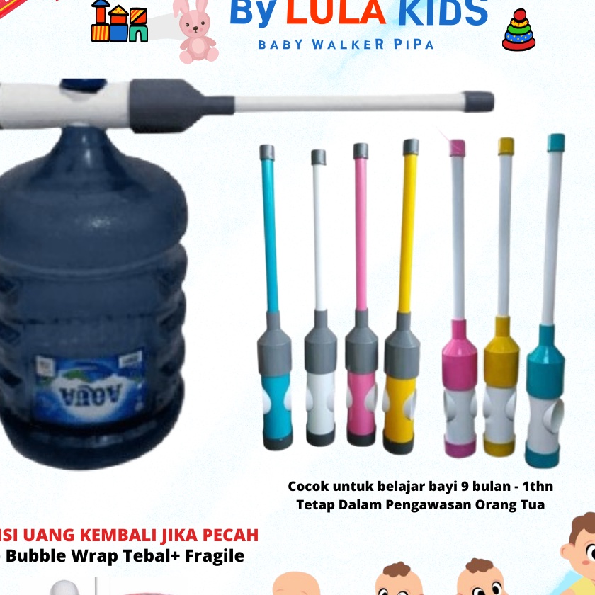 HJ6 Push Walker Pipa Paralon Galon  Baby Walker Pipa Paralon Galon  alat Bantu Jalan Bayi Murah Meri