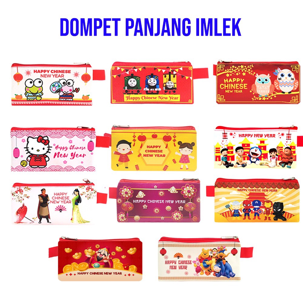 

PAKET HEMAT Imlek Dompet Panjang Naga Dragon Chinese New Year Red Envelope Long Pouch Wallet Angpao Ang Pao Hongbao Hong Bao Promo2