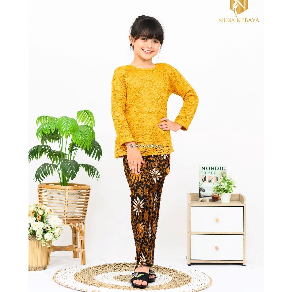 Best Update  Setelan Baju Kebaya Brukat Anak Varian Warna  Baju Kebaya Anak Perempuan TRK SD SMP Umu