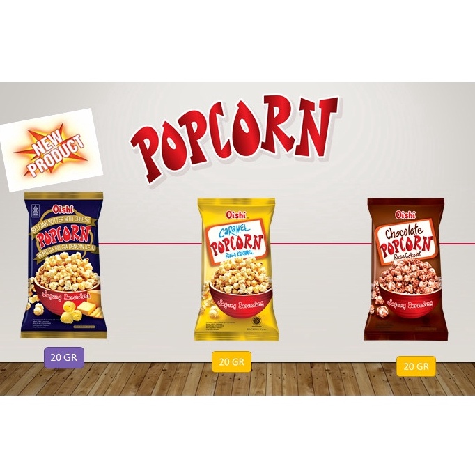 

SPESIAL DISKON Oishi PopCorn Pop Corn Snack jagung karamel Mentega coklat Kemasan Mini isi 1 rentengan cocok untuk hampers goodie bag parcel lebaran bingkisan ultah