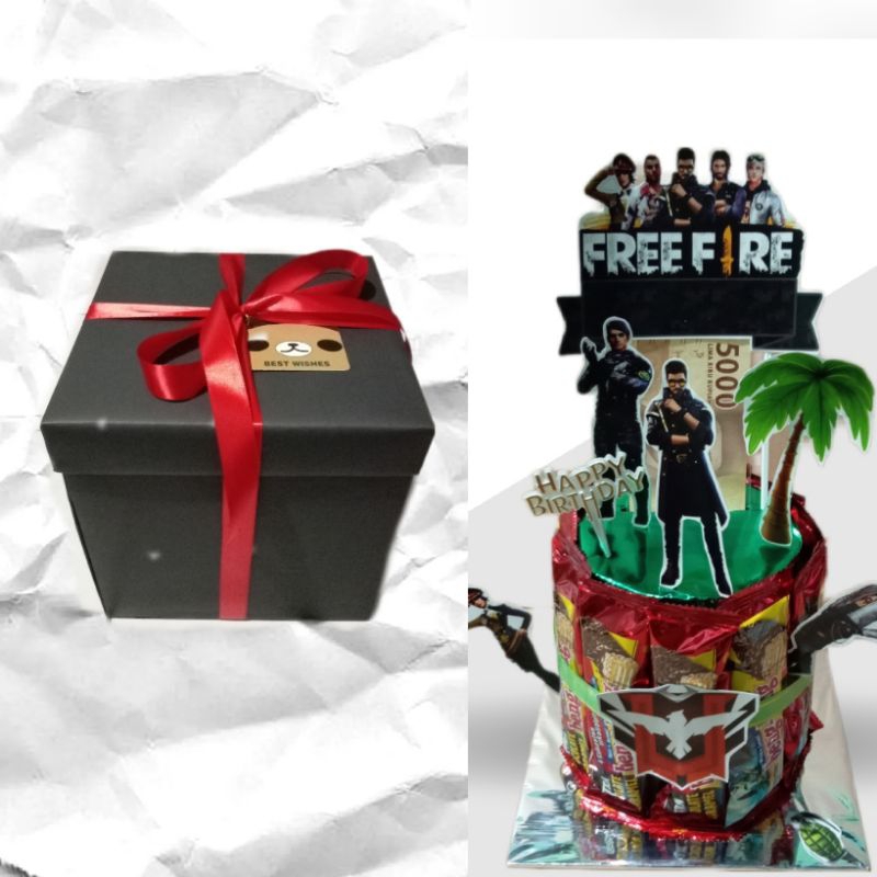 

Produk tarik uang box explosion, Snack tower dll