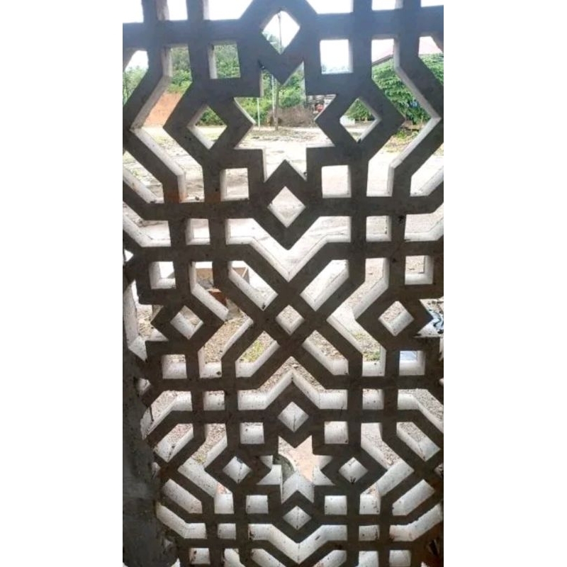 CETAKAN GRC KRAWANGAN/ LOBANG ANGIN ukuran 30cmx30cm 40cmx40cm 50cmx50cm