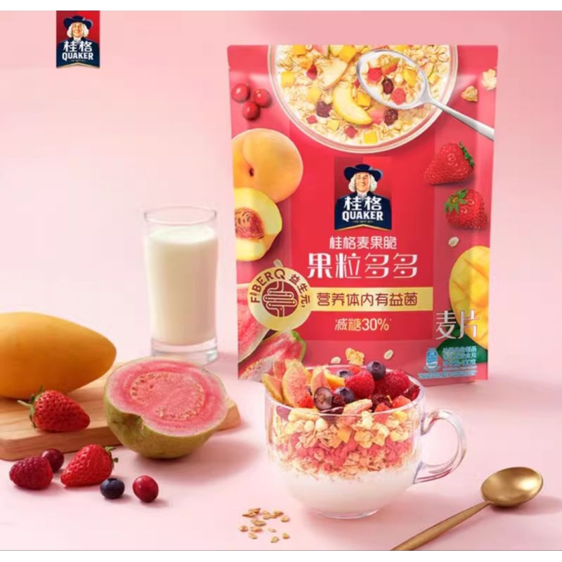 

Quaker Wheat Crisp Fruit ( Less sugar 30%)
