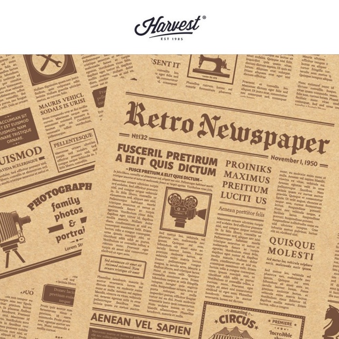 

TERLARIZZZ Kertas Kado Harvest Wrapping Paper Brown Kraft Newspaper