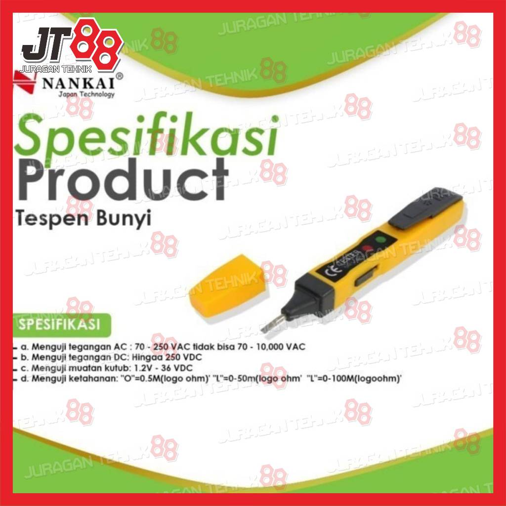Testpen Bunyi Nankai Tespen Tester Pendeteksi Kabel Listrik Putus