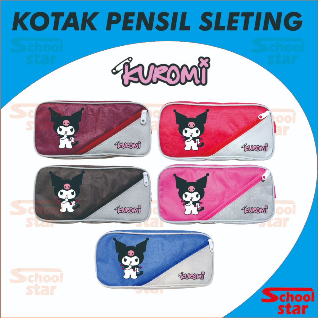 

KOTAK PENSIL SLETING KUROMI / TEMPAT PENSIL SLETING 501 GAMBAR FANCY ANAK-ANAK