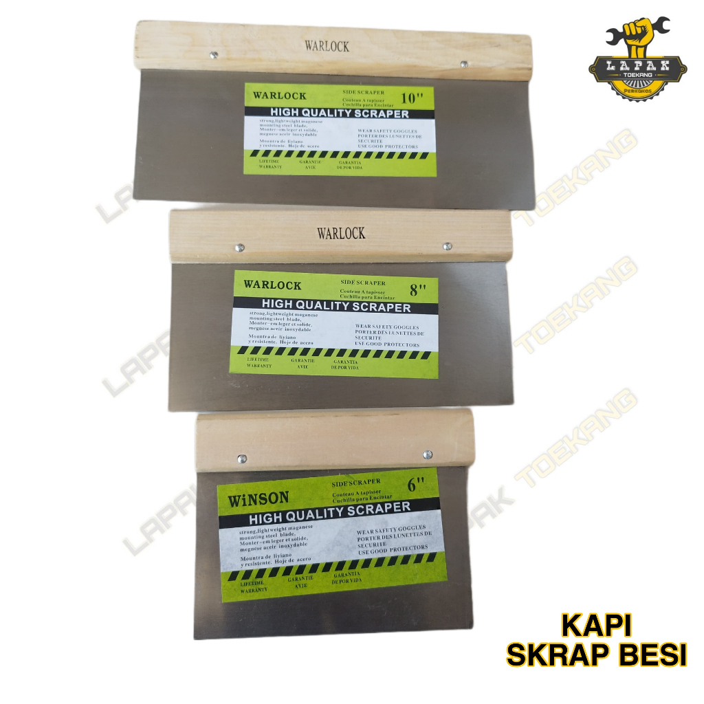 Scraper Kape Kapi Skrap Gypsum Besi 6" 8" 10"