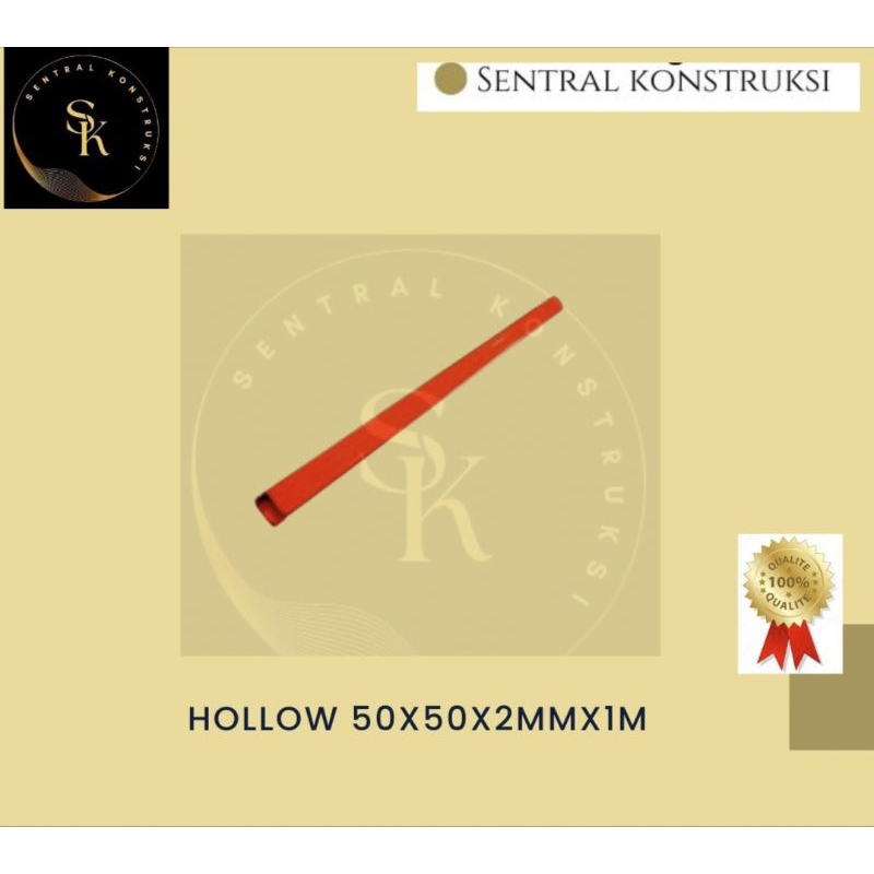 Hollow  50x50x2mm Panjang 1meter- 6meter untuk proyek bekisting balok dan kolom