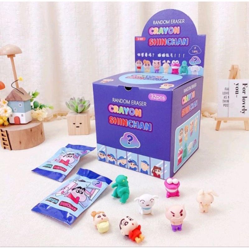 

Penghapus pensil misteri blindbox BB karakter Crayon Shinchan