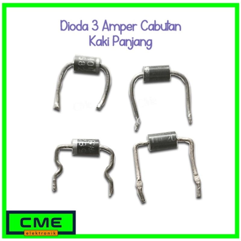 DIODA CABUTAN FR302 / FR304 / FR305 / FR308 / FR309 ( 3 Amp 1400v ) DIODE COPOTAN SECOND ORI ORIGINA