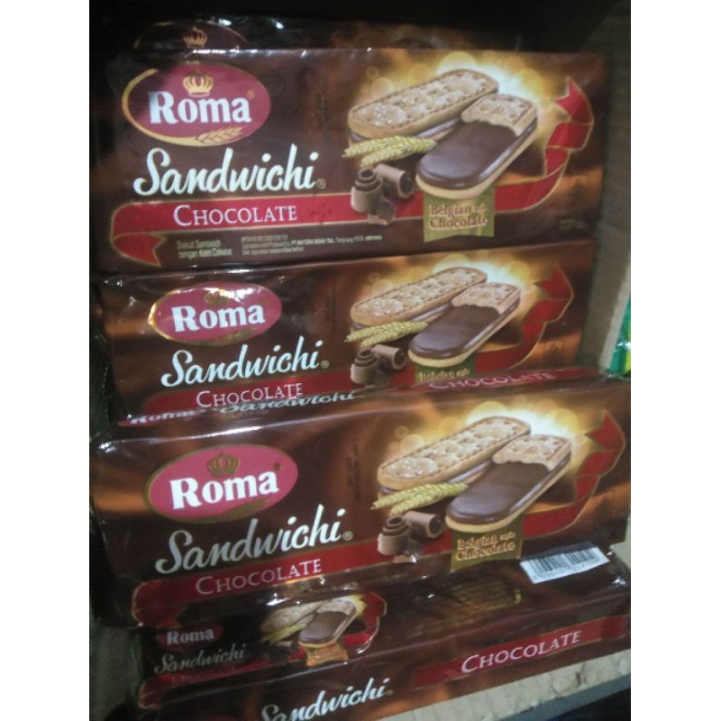 

ROMA SANDWICH COKLAT BON BON BISKUIT BELGIAN CHOCOLATE 206GRAM