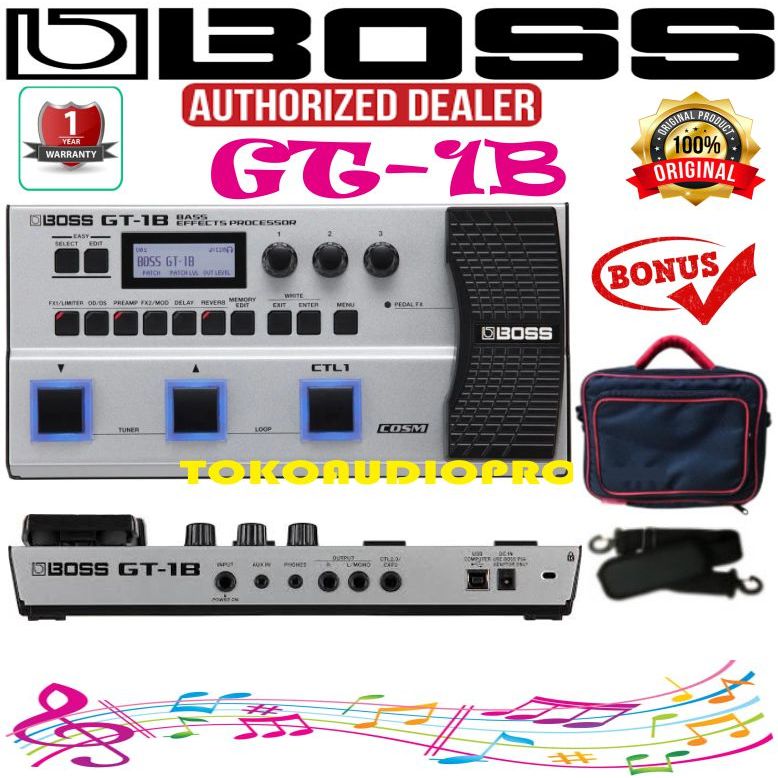 Efek Gitar Bass Boss GT1B Bass Multi-effects Processor Efek Gitar Bass Gt-1B