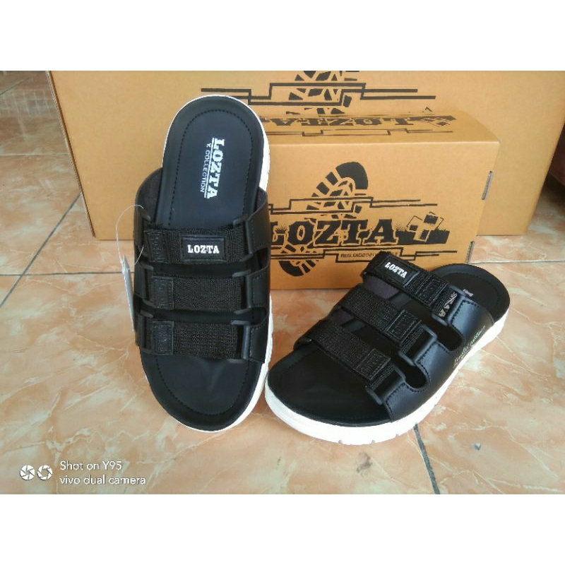 PROMO sandal pria lozta/sandal gunung pria/sandal kulit pria