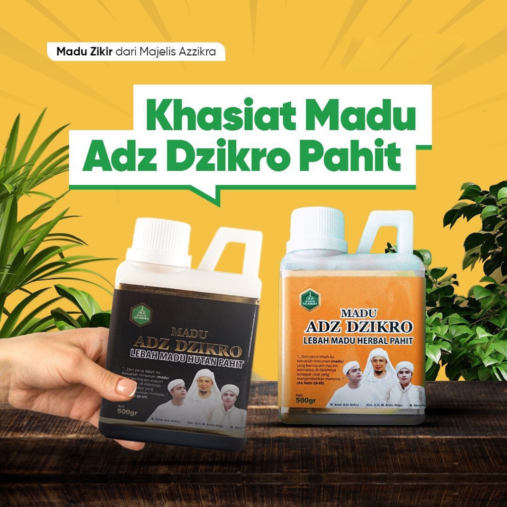 

Adz Adzikro Madu Hutan Herbal Az Zikra Hitam Pahit Original Asli 100% 500 Gr