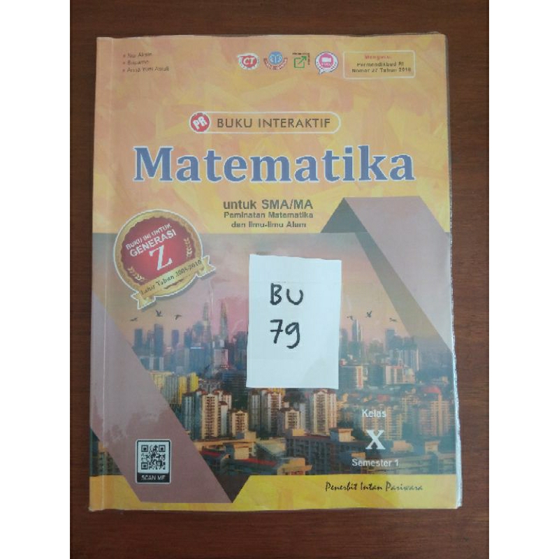 

BUKU INTERAKTIF MATEMATIKA UNTUK SMA/MA KELAS X SEMESTER 1(BU79)