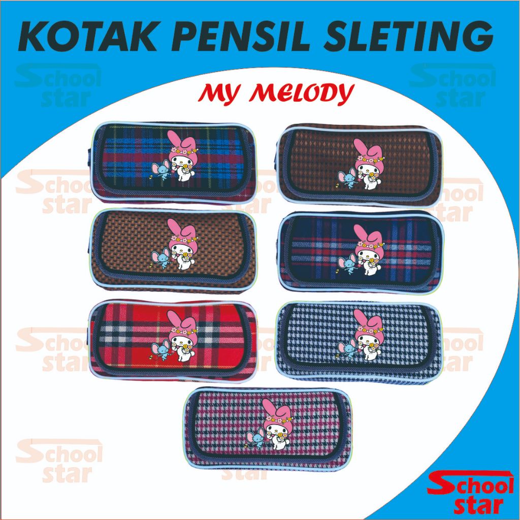 

KOTAK PENSIL SLETING MY MELODY / TEMPAT PENSIL SLETING TD GAMBAR FANCY ANAK-ANAK