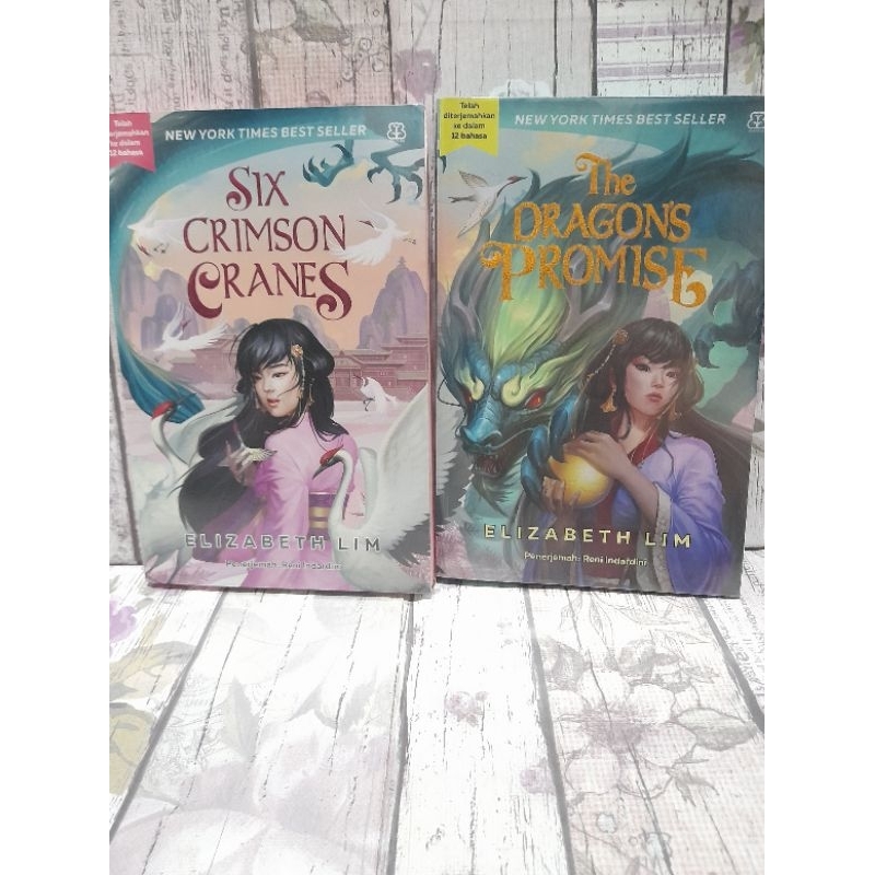 Six crimson cranes SERIES PRELOVED