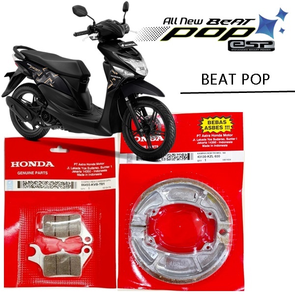 Dispad Kampas Rem Depan Plus Tromol Kampas beat pop