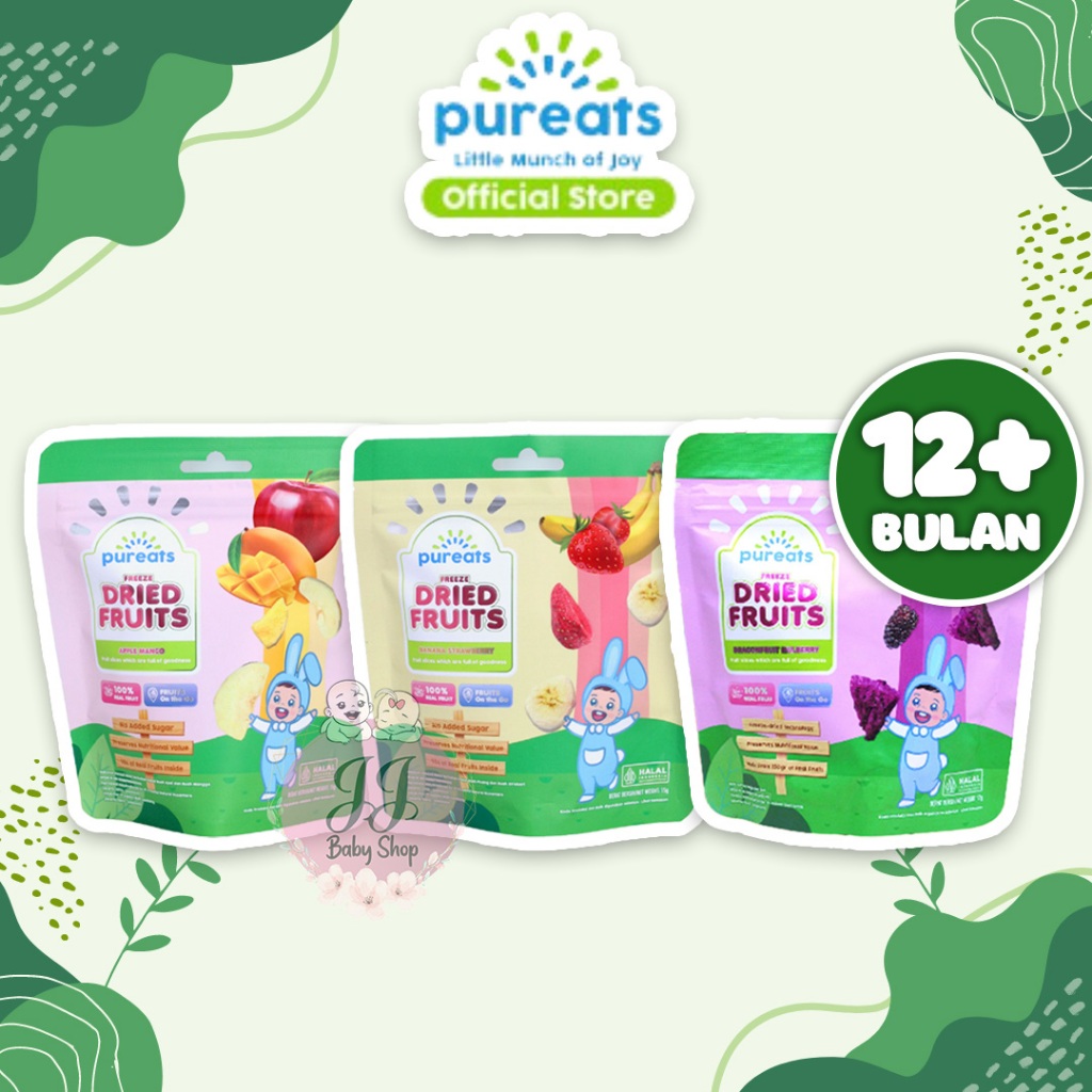 

Pureats Freeze Dried Fruits - Snack Buah Kering Balita