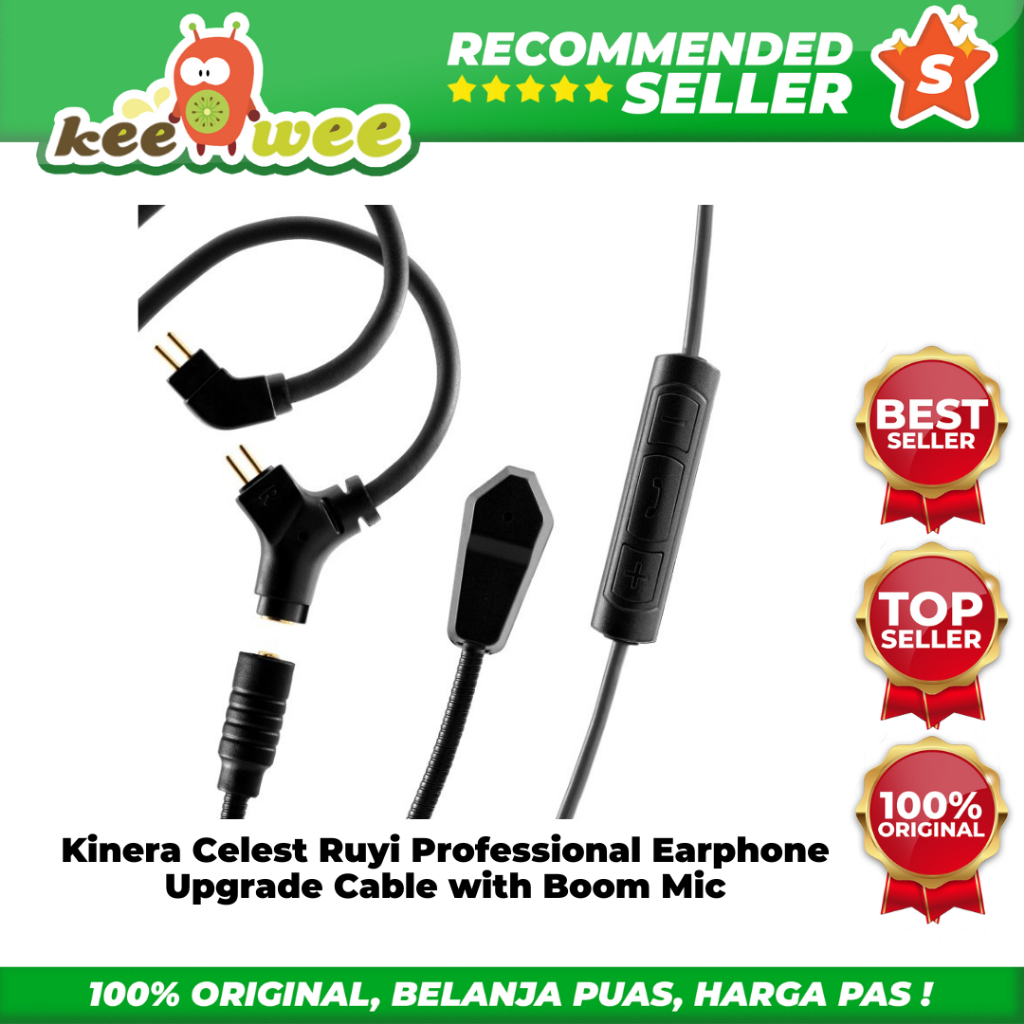 Kinera Celest Ruyi Professional Earphone Upgrade Cable with Boom Mic