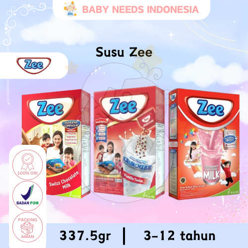 

ZEE Reguler 350gr / KrunchZee 337.5gr Vanila Twist / Chocolate Milk / Strawberry - Susu Formula