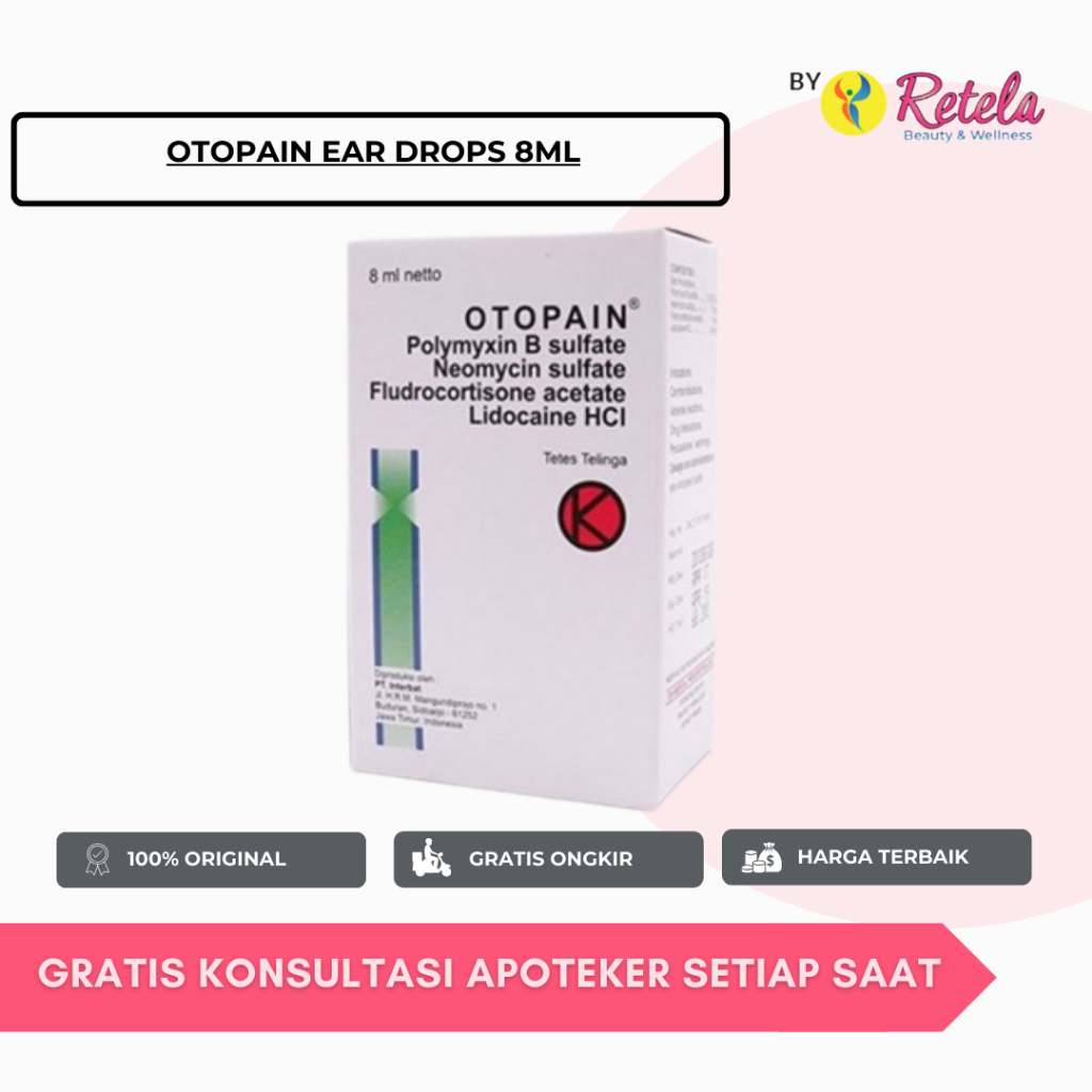 OTOPAIN EAR DROPS 8ML / OTOPAIN OBAT TETES TELINGA