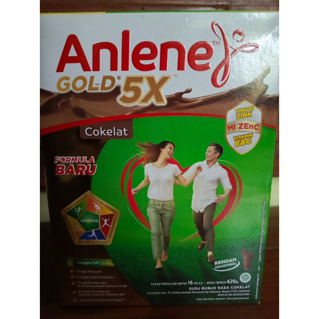 

Anlene Gold 5X 620gr Coklat