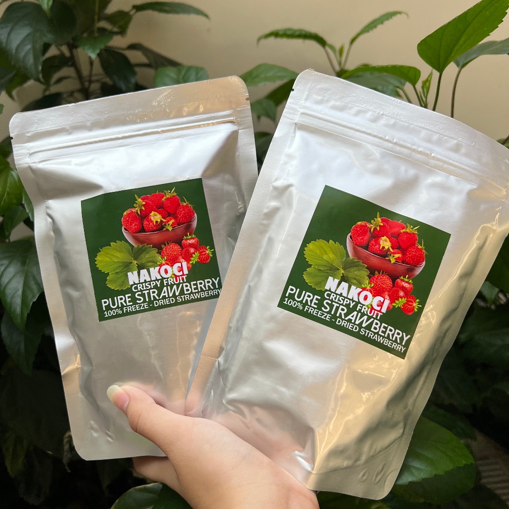 

LAGI VIRAL !!! Freeze Dried Whole Strawberry Diced Crisp Strawberry Kering Utuh Krispi