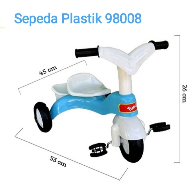 SEPEDA RODA 3 TRYCYCLE PLASTIK FUN BIKE