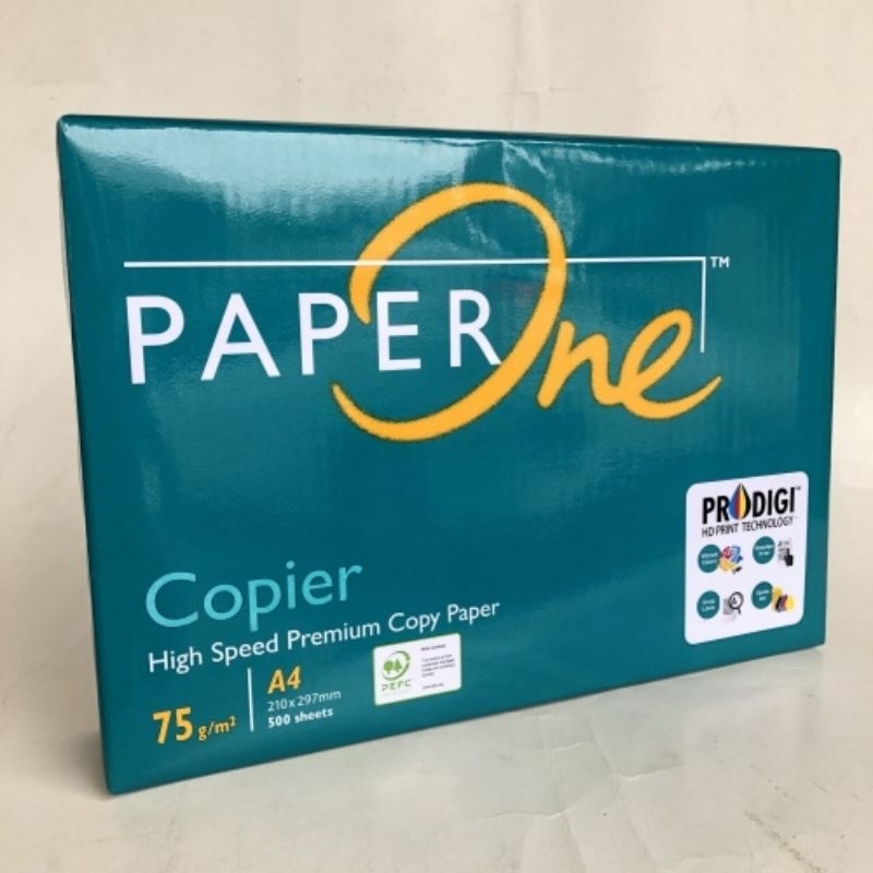 

Kertas HVS 75gsm A4 PaperOne 1rim (Bisa dipotong)