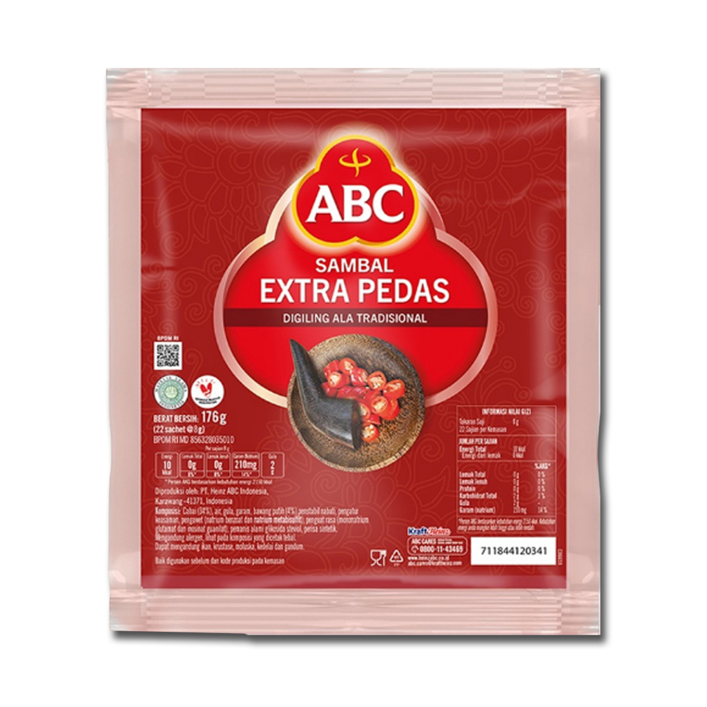 

ABC Sambal Extra Pedas Saset Isi 22@8gr