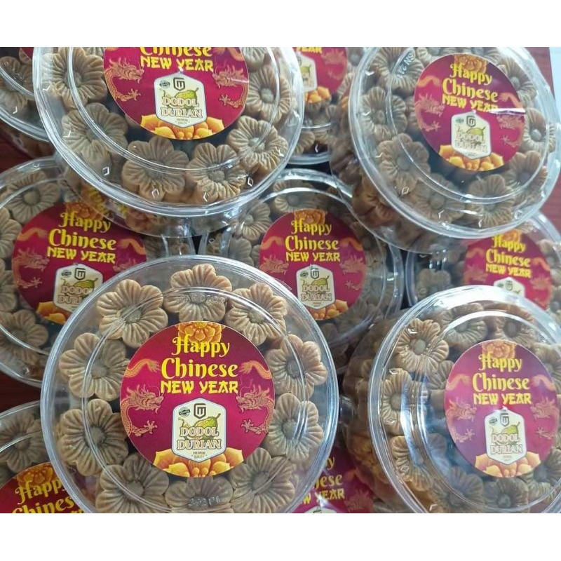 

Dodol durian bentuk bunga isi -+400gr/toples