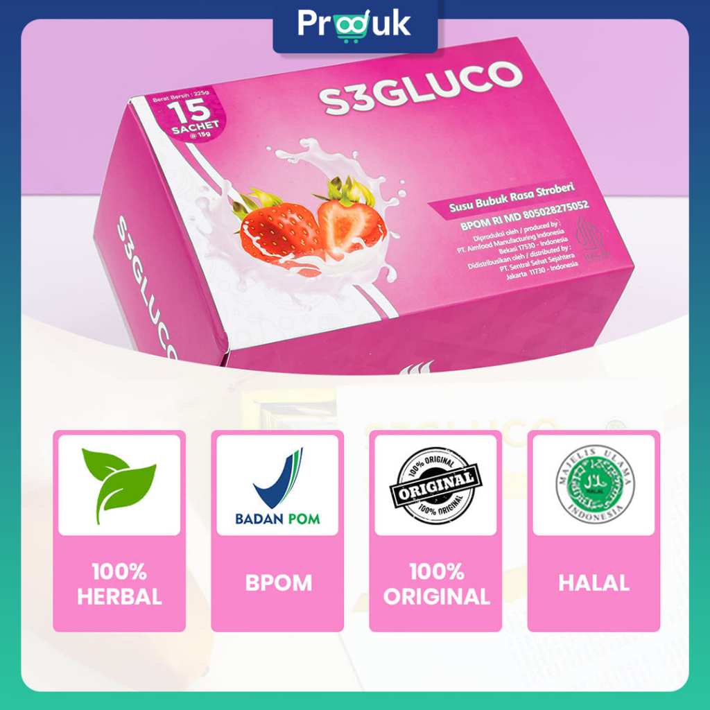 Minuman Kolagen | S3GLUCO S3 Gluco BPOM