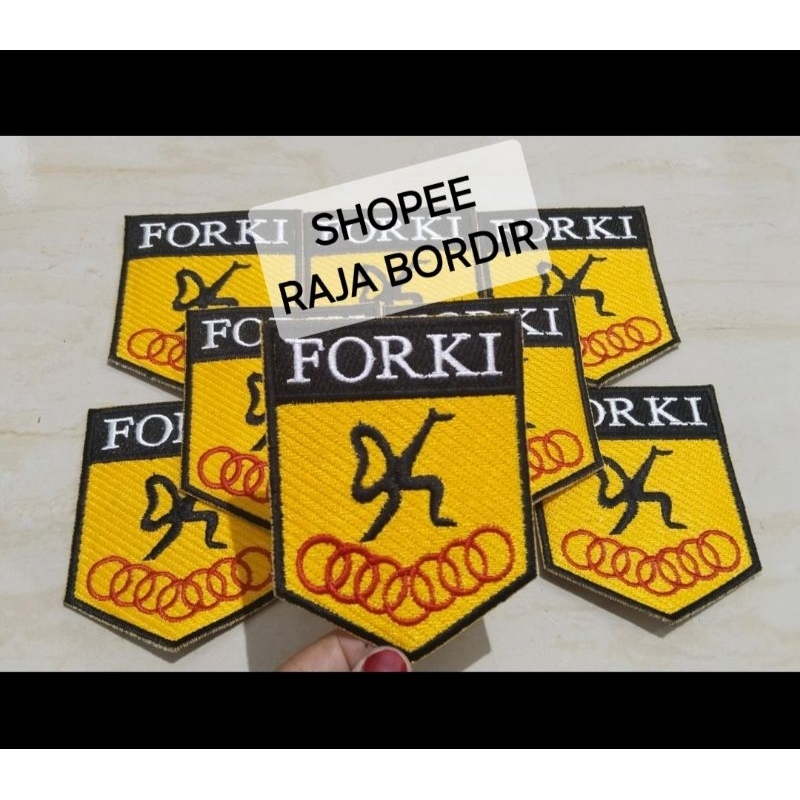 LOGO FORKI BORDIR KARATE INDONESIA