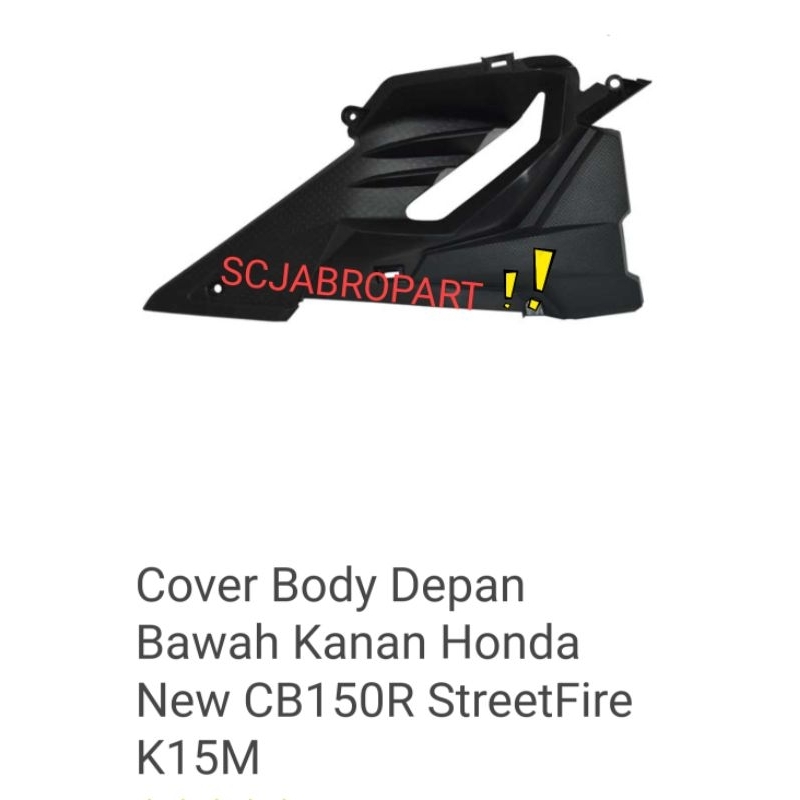 50280 K15...SHROUD R INNER CB150R STREETFIRE ..ORI AHM