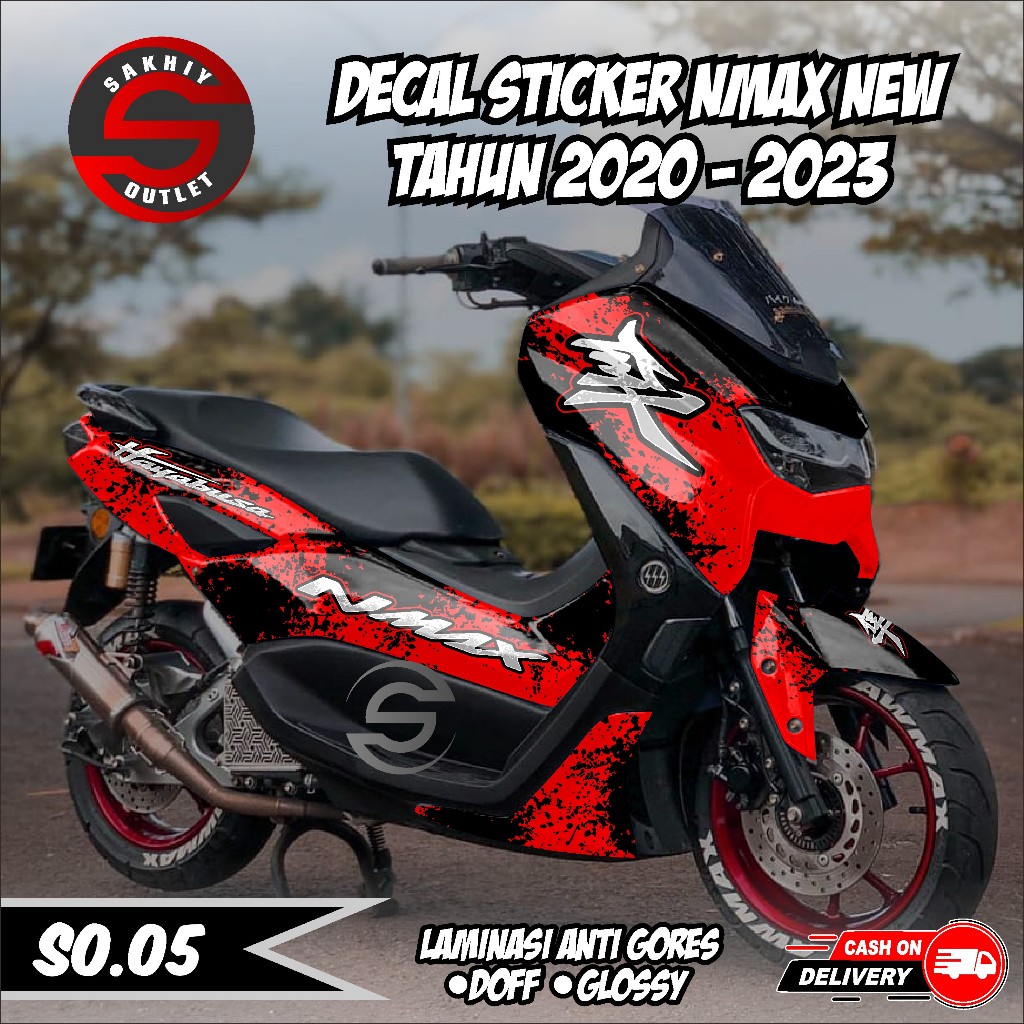 Sakhiy Outlet - Decal Fullbody NMAX 155 NEW VVA 2020 2021 2022 2023 Decal Stiker NMAX New Lis Varian