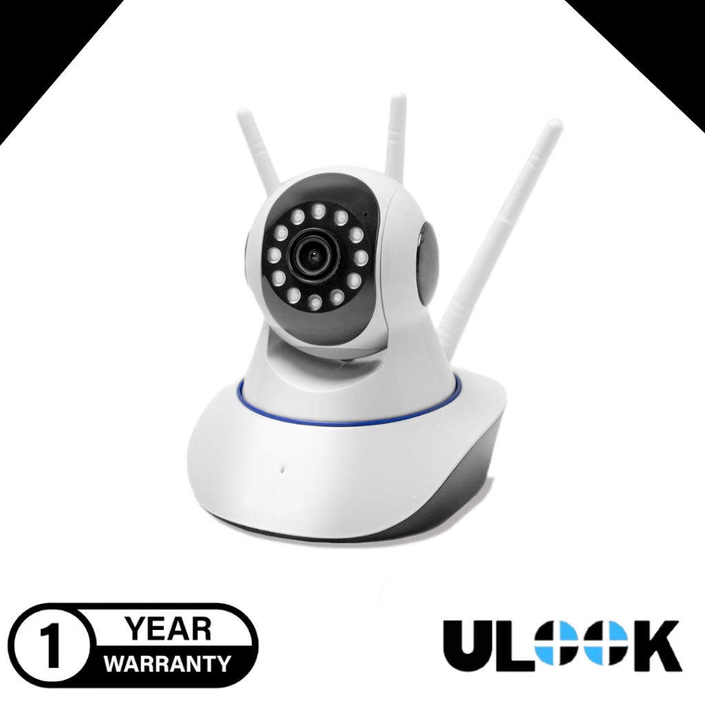 ULOOK ORIGINAL CCTV 3 ANTENA Kamera Cctv V380 1080p HD Kamera Pengintai CCTV Wireles Wifi 3 Antena C