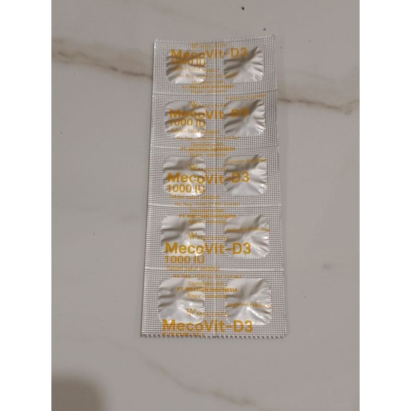 mecovit D3 1000 iu strip multivitamin