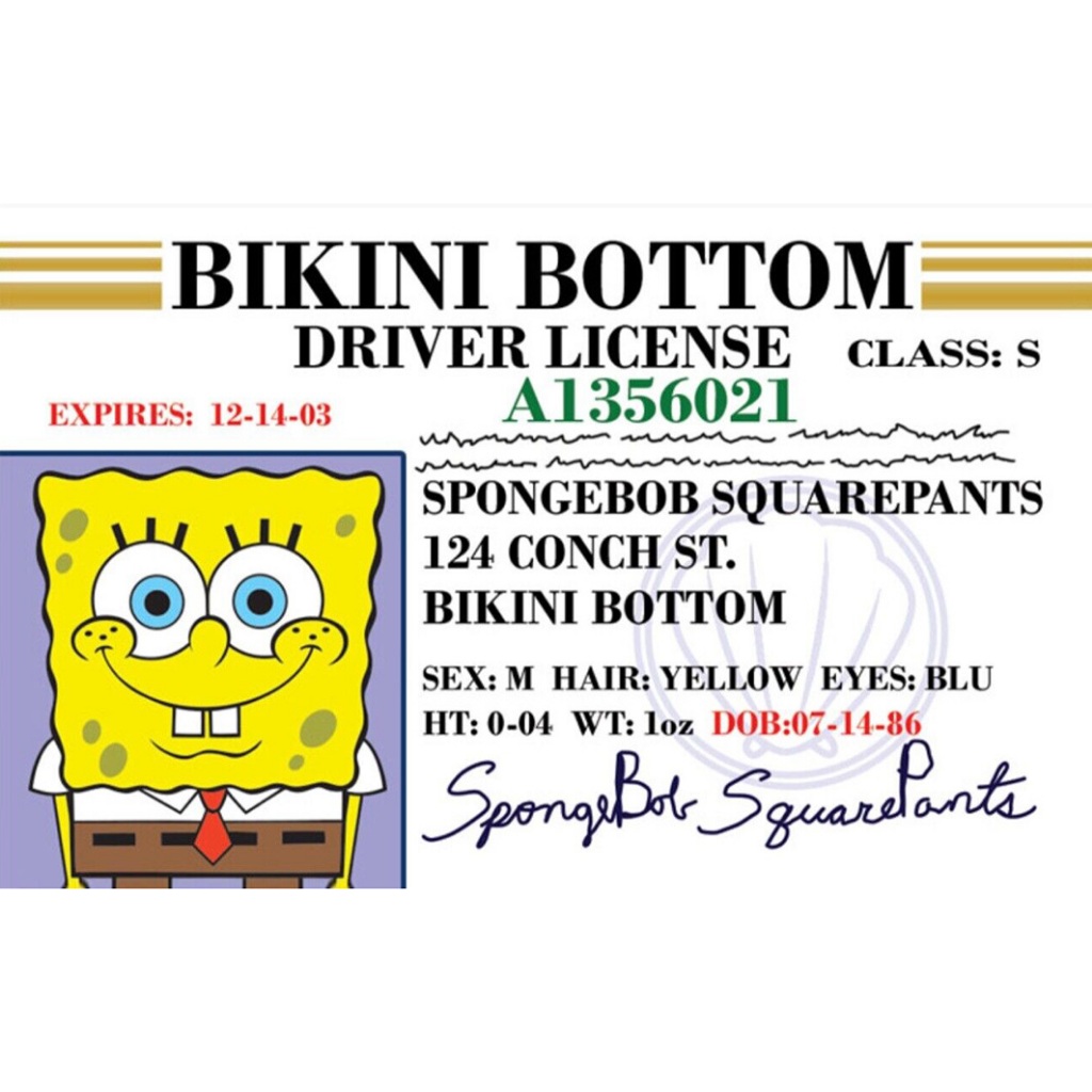 Kartu Flazz Limited Edition SpongeBob driver license GEN 2