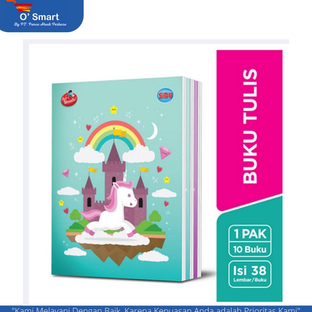 

KODE G1R6 SIDU Buku Tulis Sinar Dunia 38 Lembar 1 Pack Isi 1 Pcs