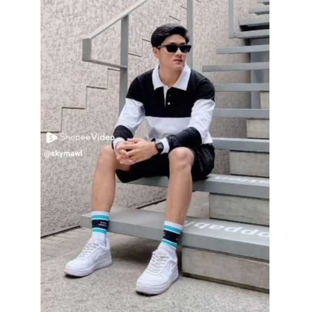 VINTAGE Rugby Sweatshirt Pria Kaos Polo Pria dan Wanita Kaos Oversize Rugby Shirt