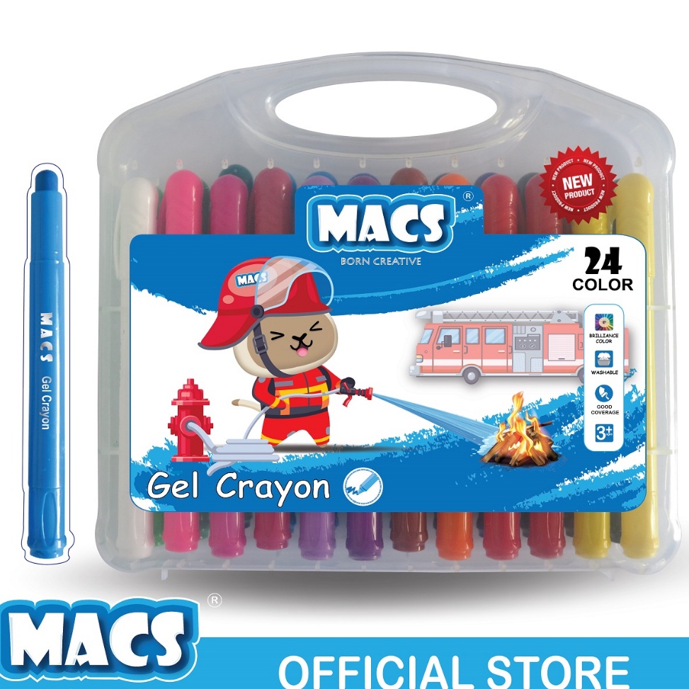 

MACS 24 Colors Gel Crayon Warna KODE T4H3