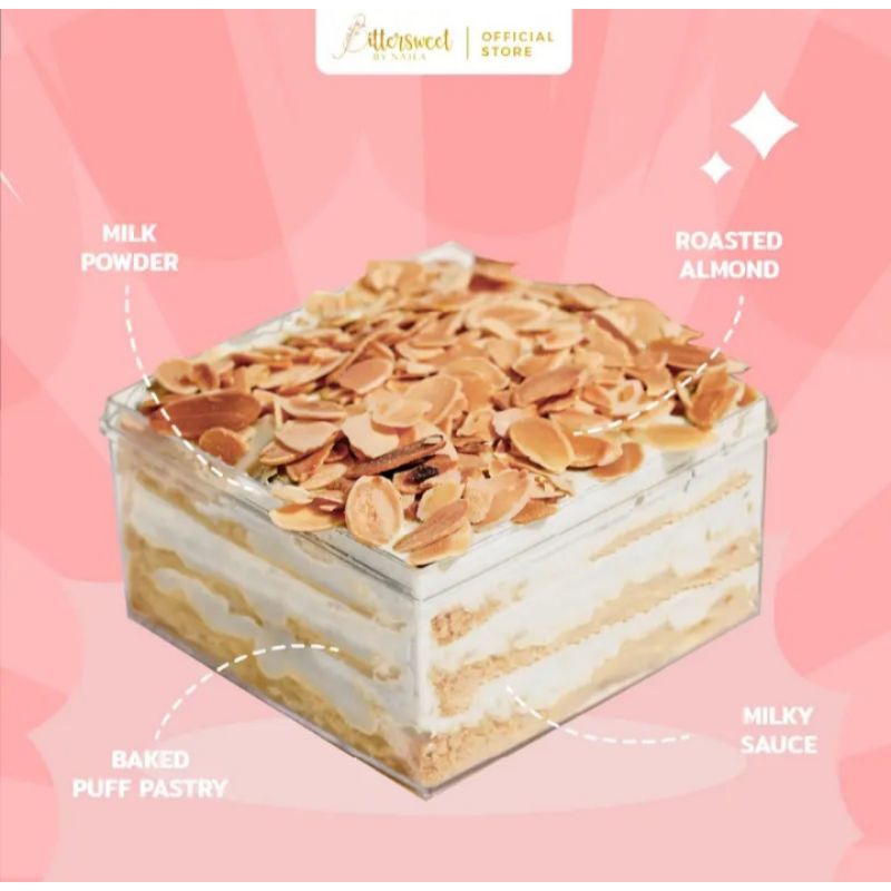 

Bittersweet By Najla Milk Bun Layer Pastry Box