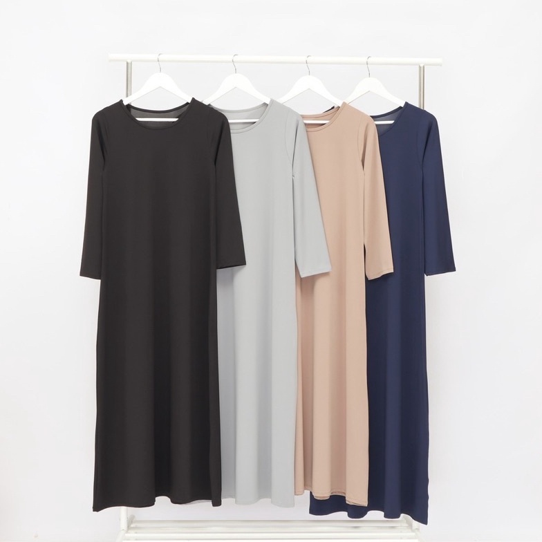 LUAR BIASA Dress inner lengan panjang jersey