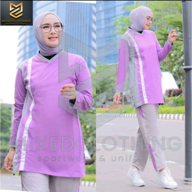 stelan olahraga muslim tunik muslim/stelan olahraga wanita/stelan olahraga muslim