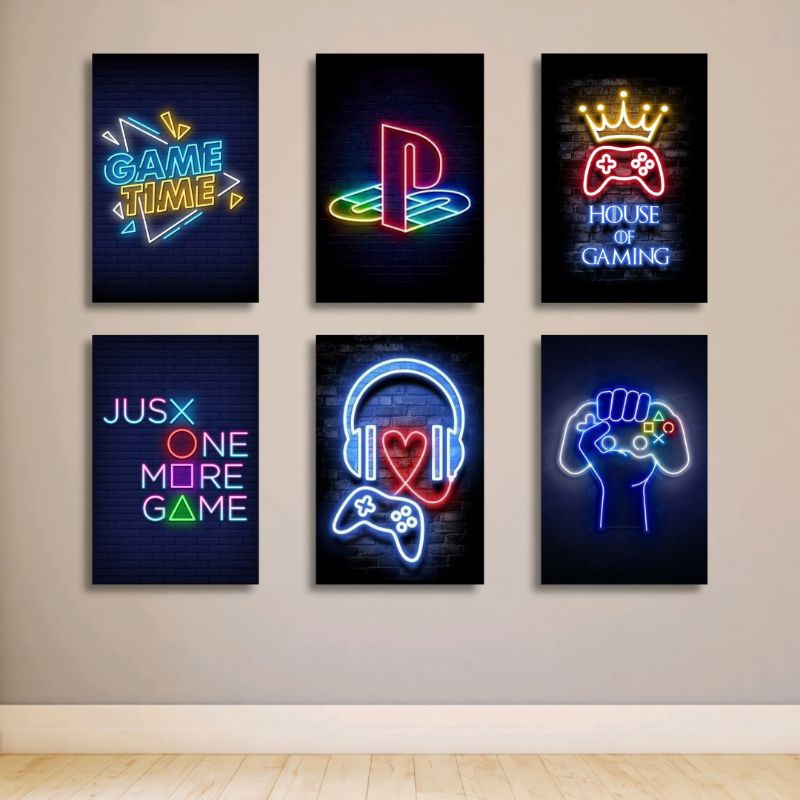 HIASAN DINDING AESTHETIC DEKORASI RUMAH RUANG KAMAR TEMA GAMERS WALLDECOR AESTHETIC POSTER GAMERS AE