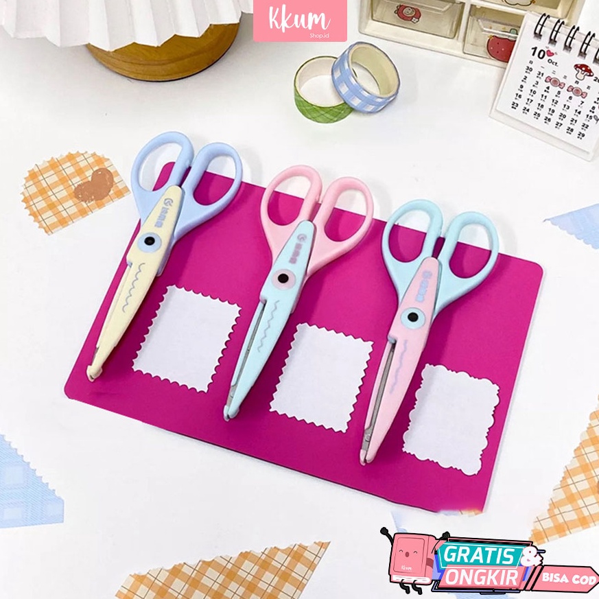 

Dapatkan disini Gunting DIY zigzag gerigi Scissors craft gelombang