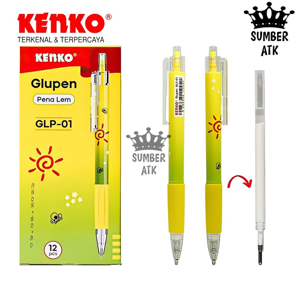 

Grab It Fast KENKO GLUE PEN GLUPEN GLP1 Retractable PENA LEM CAIR PENA ISI LEM lem kertas pulpen cair DIY craft
