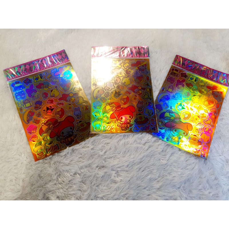 

Sticker laser sanrio Hologram Motif Sanrio Kuromi Stiker Kuromi