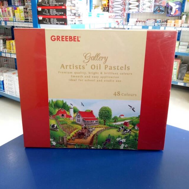 

HEBOH Crayon Oil Pastels 48 warna Greebel Artist